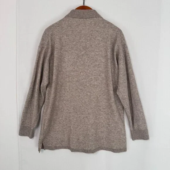 &Other Stories Wool Blend Mother of Pearl Button Oversized Shirt Cardigan Medium - Picture 8 of 16